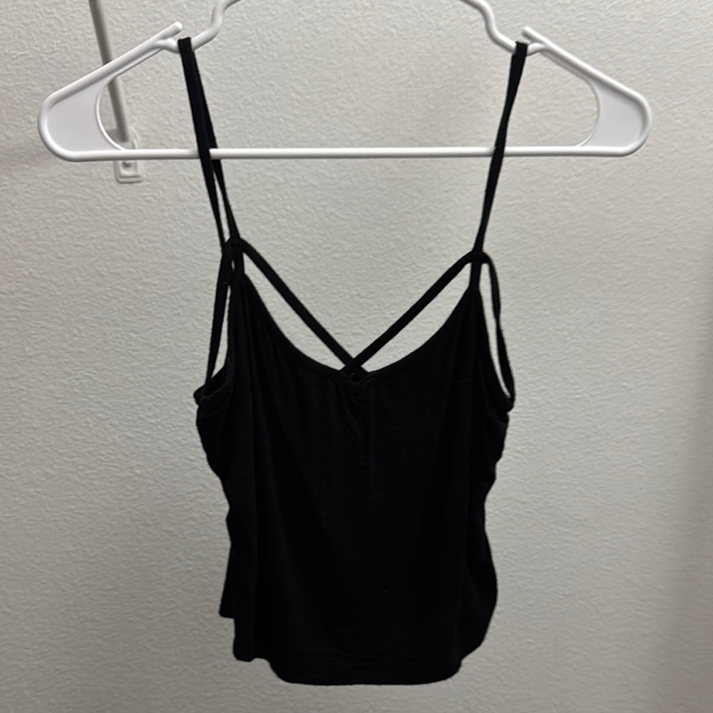 SHEIN Black Backless Fitted Camisole